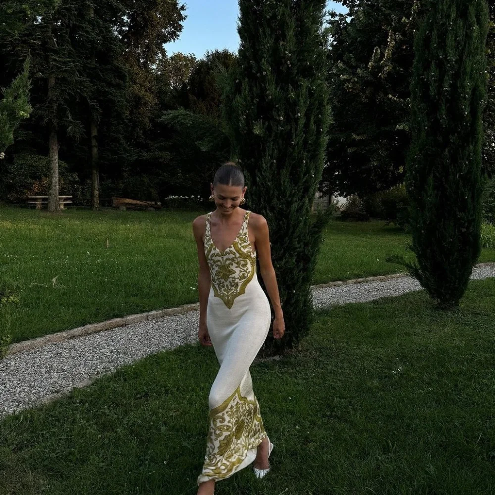 NWT | Savannah Morrow Bruna Sicilian Viscose Maxi Dress ($560 MSRP) - Picture 5 of 7